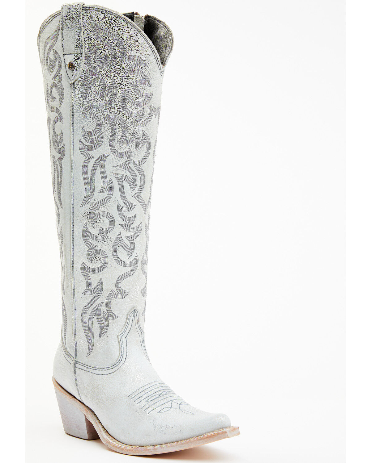 Image #1 - Liberty Black Women's Allie Nite Life Embroidered Tall Western Boots - Snip Toe, Light Blue, hi-res