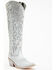 Image #1 - Liberty Black Women's Allie Nite Life Embroidered Tall Western Boots - Snip Toe, Light Blue, hi-res