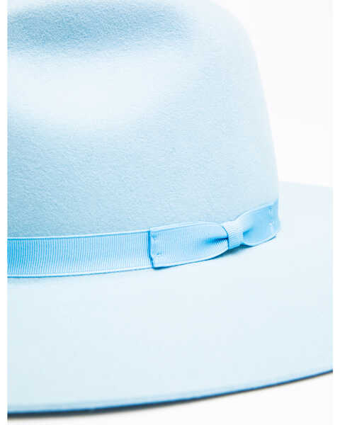 Image #2 - Rodeo King Women's Tracker Felt Western Fashion Hat , Light Blue, hi-res