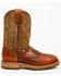 Image #2 - Double H Men's Domestic Pull-On Work Boots - Steel Toe, Dark Brown, hi-res