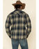 Cody James Men's Bogus Large Bonded Plaid Long Sleeve Western Flannel Shirt , Tan, hi-res