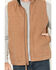 Image #3 - Hawx Men's Fleece Lined Solid Duck Canvas Vest, Rust Copper, hi-res
