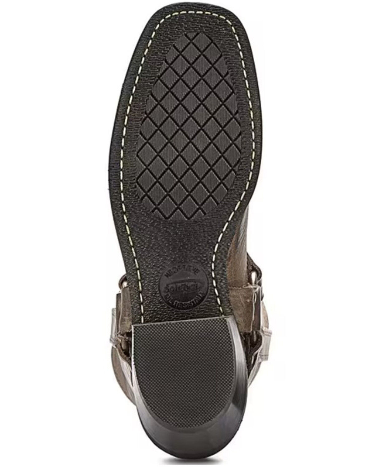 Image #7 - Frye Women's Harness Oiled Western Boots - Broad Square Toe, Brown, hi-res