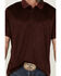 Image #3 - RANK 45® Men's Elite Stripe Performance Polo Shirt, Burgundy, hi-res