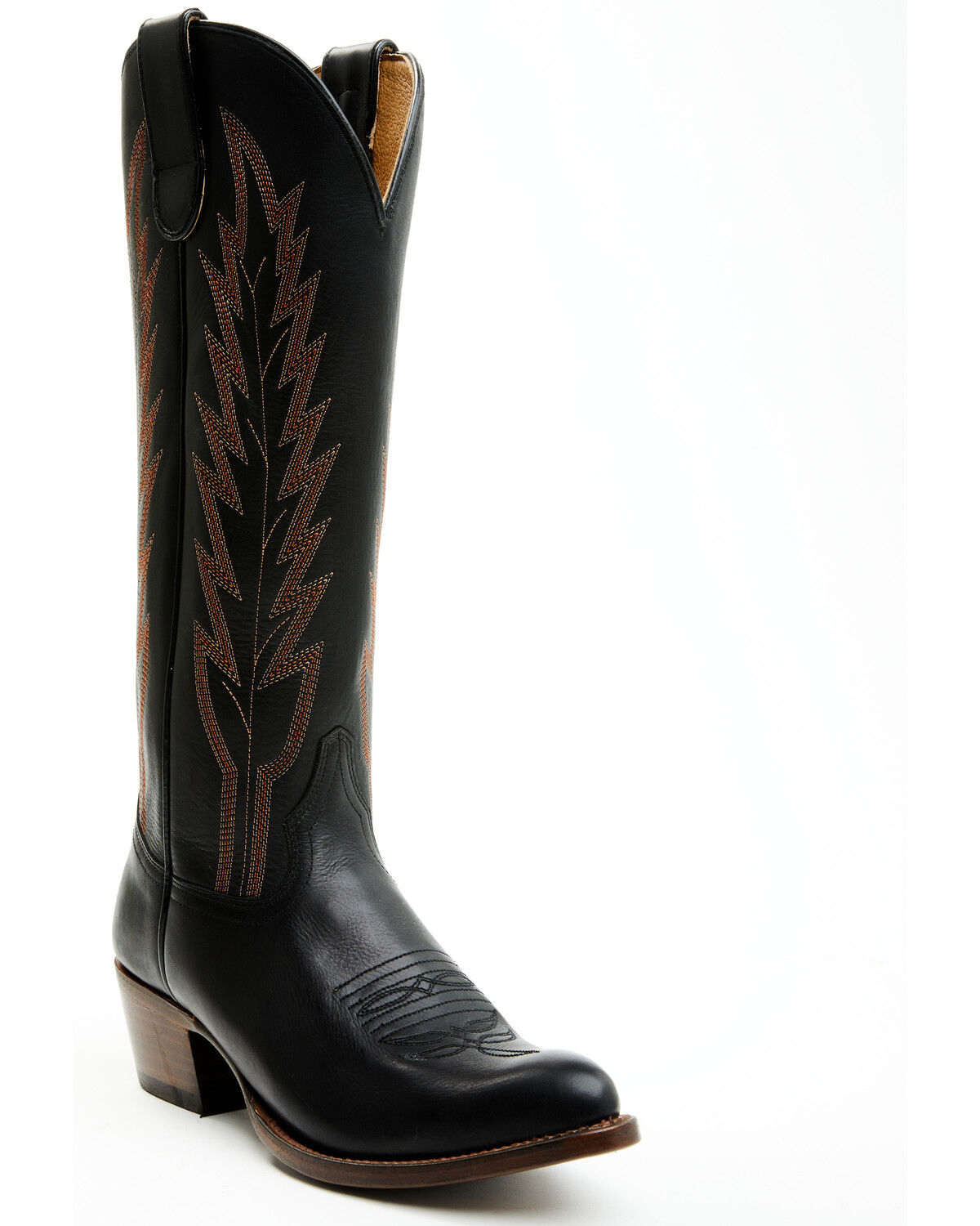 Image #1 - Macie Bean Burnin' Daylight Western Boots - Round Toe, Black, hi-res