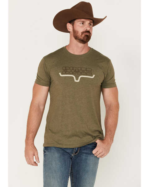 Kimes Ranch Men's Boot Barn Exclusive Sarsaparilla Short Sleeve Graphic T-Shirt, Green, hi-res