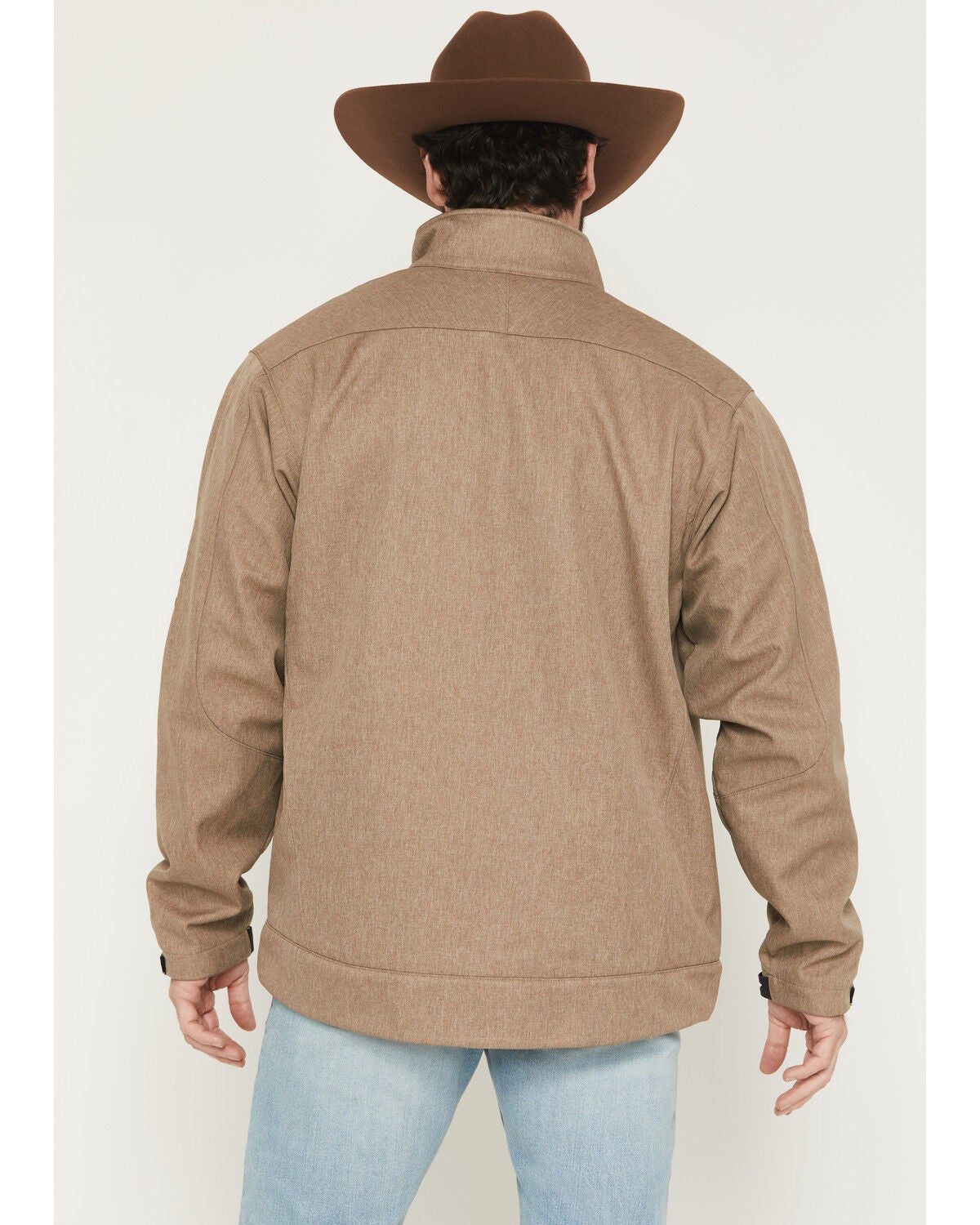 Image #4 - Cinch Men's Bonded Softshell Jacket, Stone, hi-res