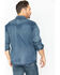 Image #4 - Wrangler Men's Slub Denim Long Sleeve Work Shirt, Antique Blue, hi-res
