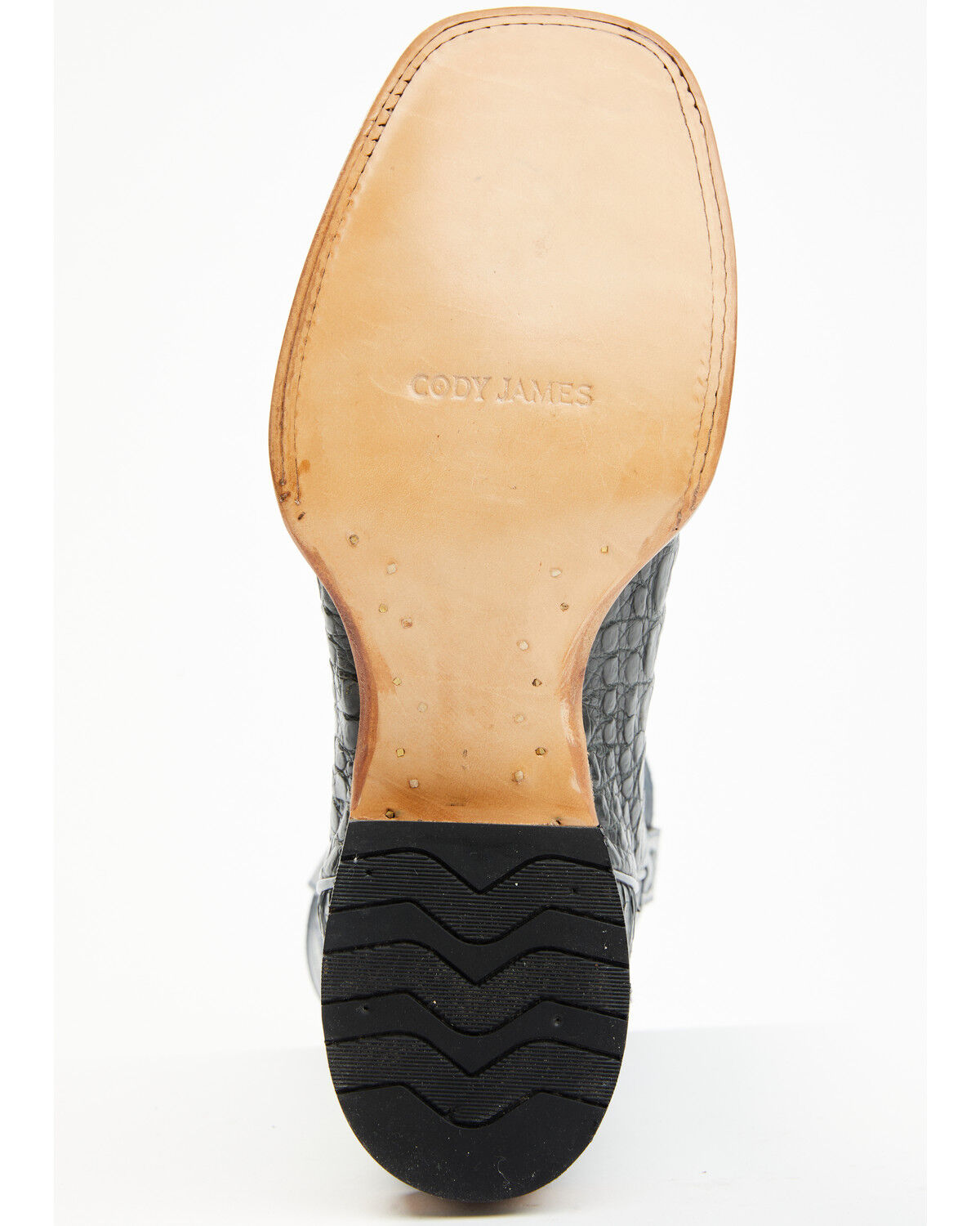 Image #7 - Cody James Men's Exotic Caiman Belly Western Boots - Broad Square Toe, Black, hi-res