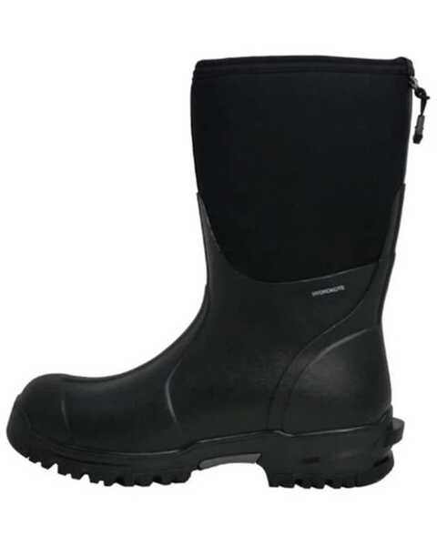 Image #2 - Dryshod Men's Mudcat Mid-Calf Work Boots - Round Toe, Black, hi-res