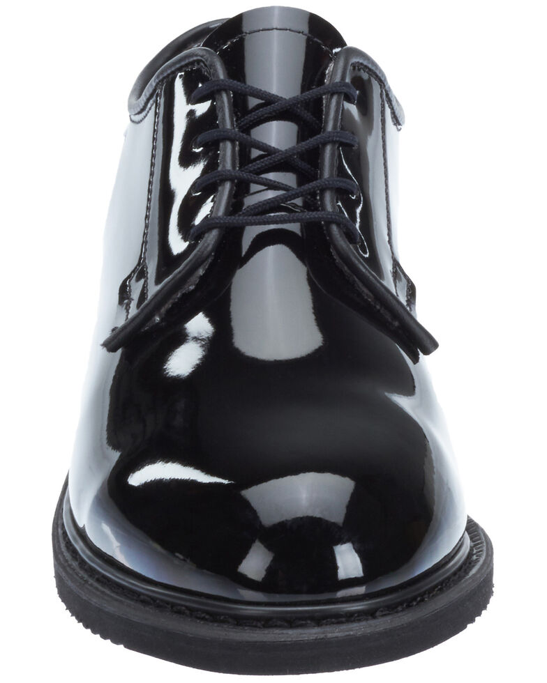 Bates Women's Lites Black High Gloss Oxford Shoes - Round Toe, Black, hi-res