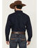 Image #4 - Ariat Men's Jacobi Geo Print Long Sleeve Button-Down Western Shirt - Big, Navy, hi-res