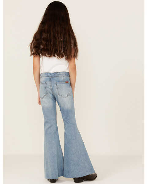 Image #3 - Rock & Roll Denim Girls' Light Wash Flare Jeans, , hi-res