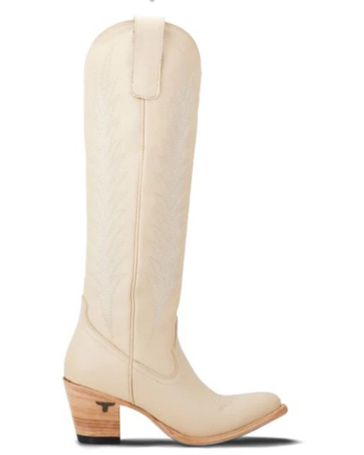 Image #2 - Lane Women's Jentry Knee High Western Boots - Round Toe, Ivory, hi-res