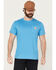 Image #1 - Carhartt Men's Force Relaxed Fit Short Sleeve Pocket T-Shirt, Blue, hi-res