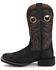 Image #3 - Justin Women's Demeter Western Boots - Broad Square Toe, Black, hi-res