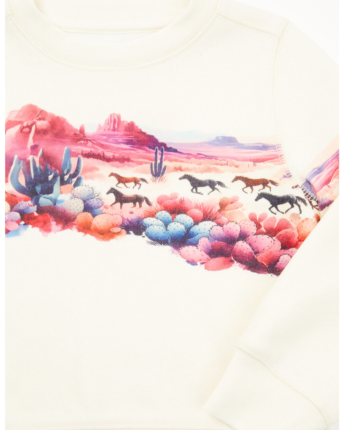 Image #2 - Shyanne Toddler Girls' Scenic Print Long Sleeve Pullover, Off White, hi-res