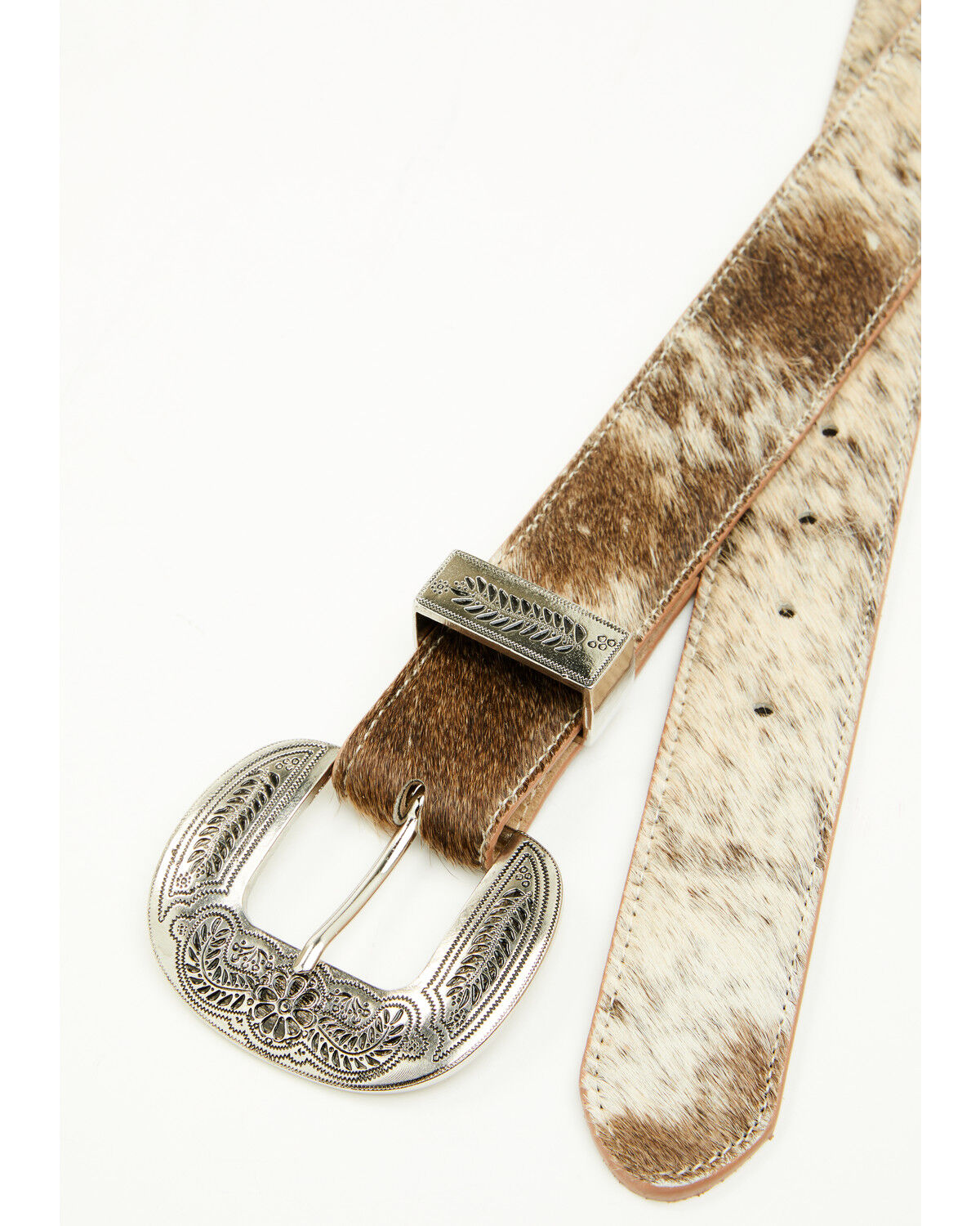 Image #2 - Idyllwind Women's Iris Hairon Hide Western Belt, Tan, hi-res
