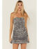 Image #2 - By Together Women's Sequins Strapless Mini Dress, Silver, hi-res