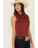 Image #2 - Shyanne Women's Rawlins Riding Performance Stretch Shirt, Brick Red, hi-res
