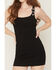 Image #3 - Rock & Roll Denim Women's Sleeveless Buckle Strap Mini Dress, Black, hi-res