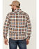 Image #4 - Brixton Men's Bowery Summer Weight Plaid Button-Down Western Shirt , Orange, hi-res