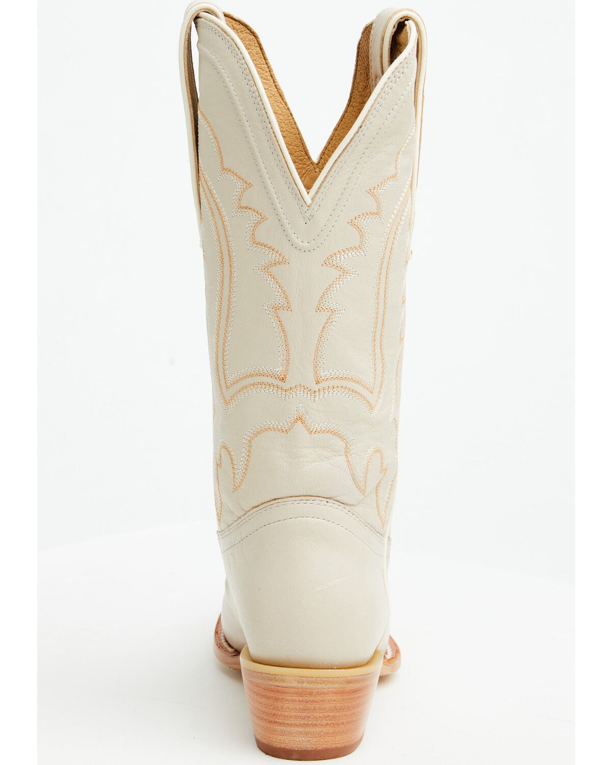 Image #5 - Tony Lama Women's Val Western Boots - Snip Toe, Cream, hi-res