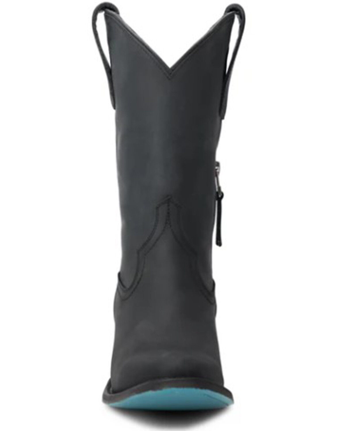 Image #4 - Lane Women's Plain Jane Midi Western Boots - Round Toe, Black, hi-res