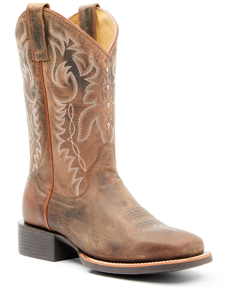 Rank 45 Women's brown Western Boots - Square Toe, Brown, hi-res