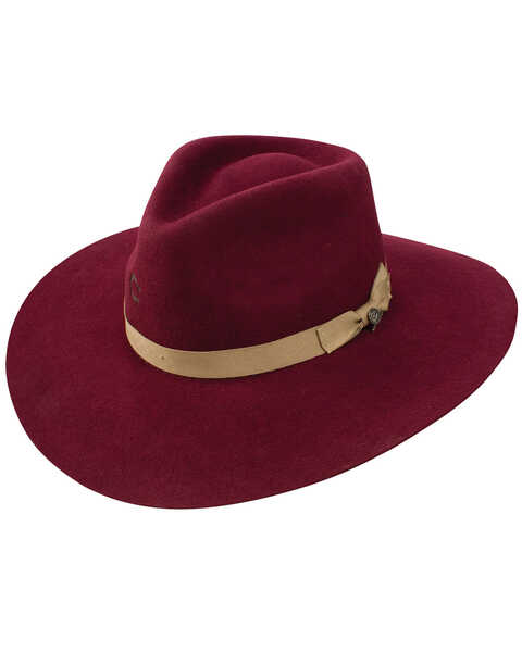 Image #1 - Charlie 1 Horse Women's Highway Wool Western Fashion Hat, Burgundy, hi-res