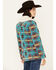 Image #4 - Panhandle Women's Southwestern Print Button-Down Jacket, Blue, hi-res