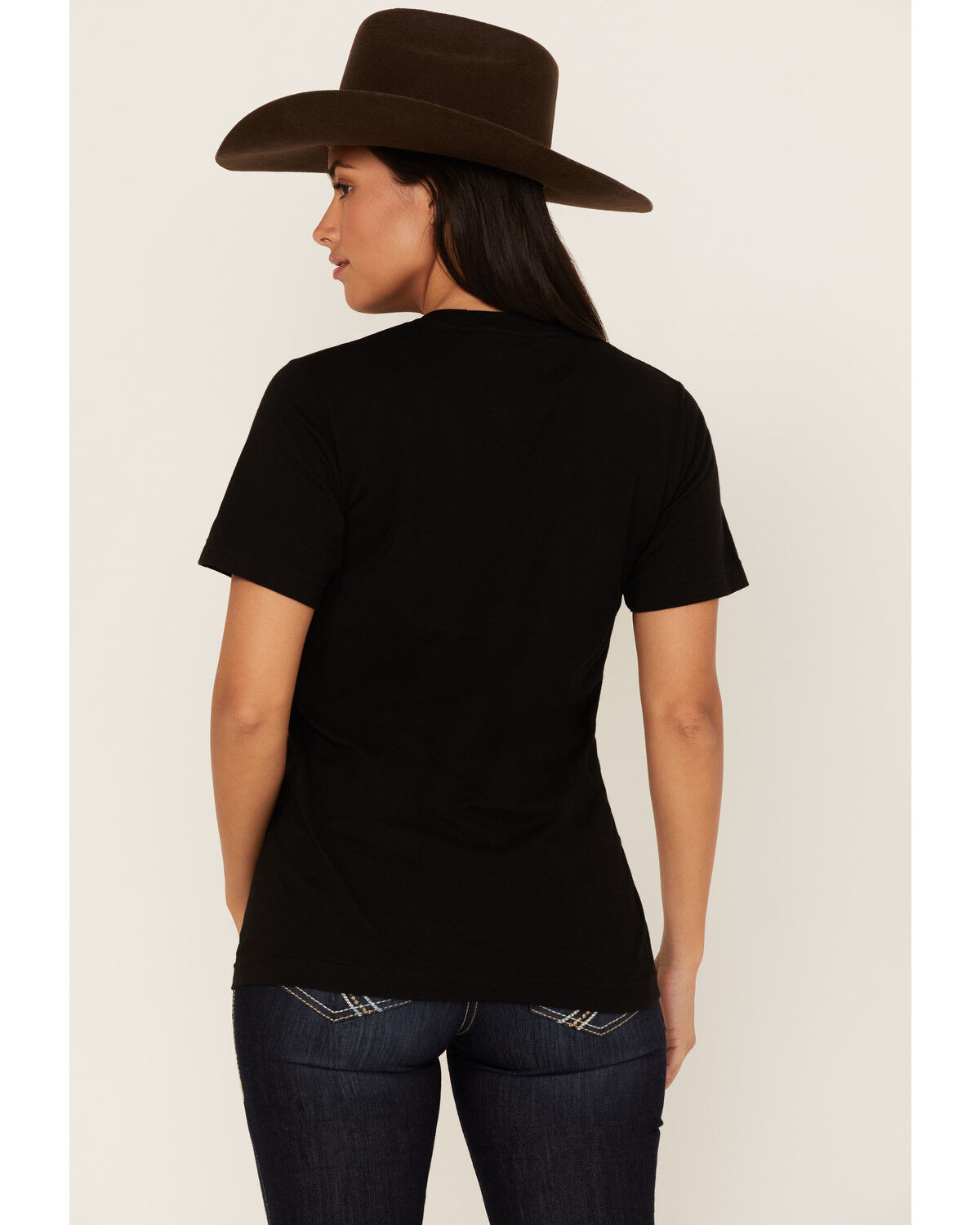 Image #4 - Bohemian Cowgirl Women's Leopard Print Cactus Graphic Tee, Black, hi-res