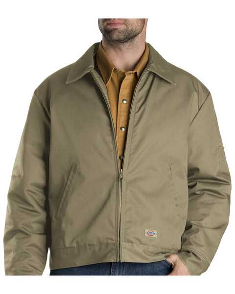 Image #1 - Dickies Men's Insulated Eisenhower Jacket - Big & Tall, Khaki, hi-res