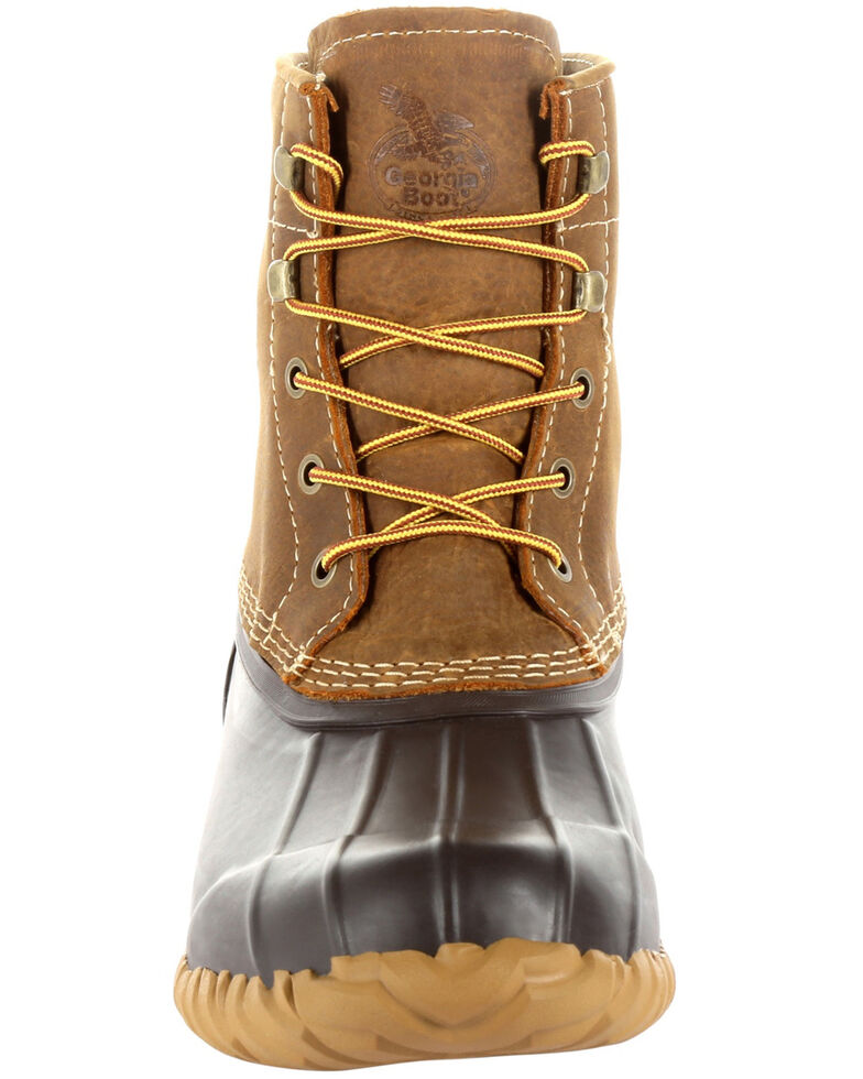 Georgia Boot Men's Marshland Lace-Up Duck Boots - Round Toe, Brown, hi-res
