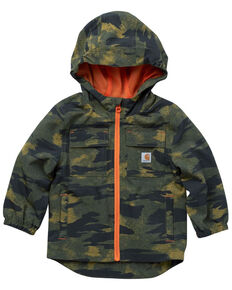 Carhartt Toddler Boys' Camo Ripstop Hooded Jacket, Camouflage, hi-res