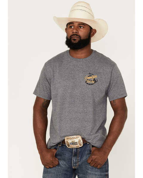 Image #1 - Howitzer Men's Pale Ale Graphic T-Shirt, Charcoal, hi-res