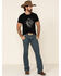 Cody James Core Men's High Roller Top Tier Medium Wash Stretch Slim Bootcut Jeans , , hi-res