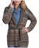 Image #1 - Stetson Women's Southwestern Print Cardigan, Brown, hi-res
