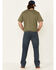 Image #2 - Hawx Men's Medium Wash Stretch Straight Work Jeans, Medium Blue, hi-res