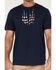 Image #3 - Hawx Men's Patriotic Claw Graphic Work T-Shirt , Navy, hi-res