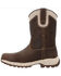 Image #3 - Georgia Boot Women's Eagle Trail Waterproof Pull On Work Boots - Alloy Toe, Brown, hi-res