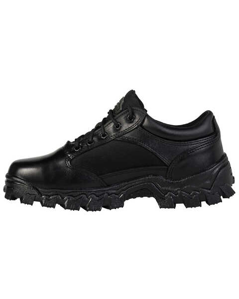 Image #3 - Rocky Men's AlphaForce Oxford Shoes - Round Toe, Black, hi-res