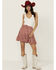 Image #1 - Rock & Roll Denim Women's Southwestern Print Skirt, Red, hi-res