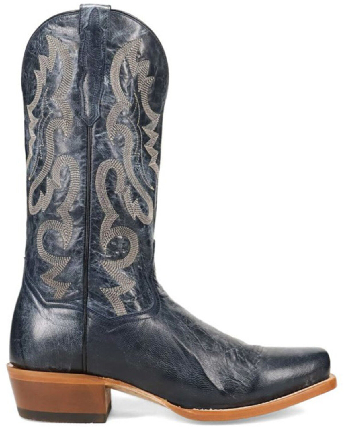 Image #2 - Dan Post Men's Calvin Tall Western Boots - Square Toe, Blue, hi-res