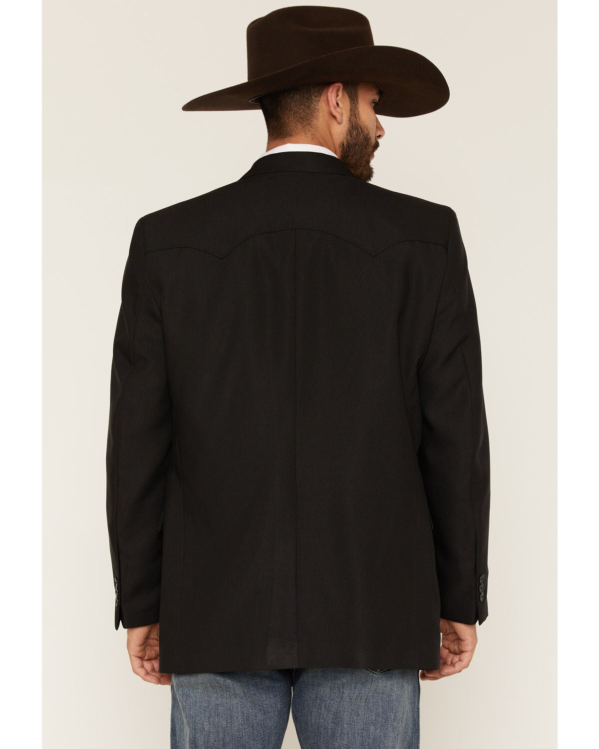 Image #4 - Circle S Men's Lubbock Suit Coat - Short, Reg, Tall, Black, hi-res