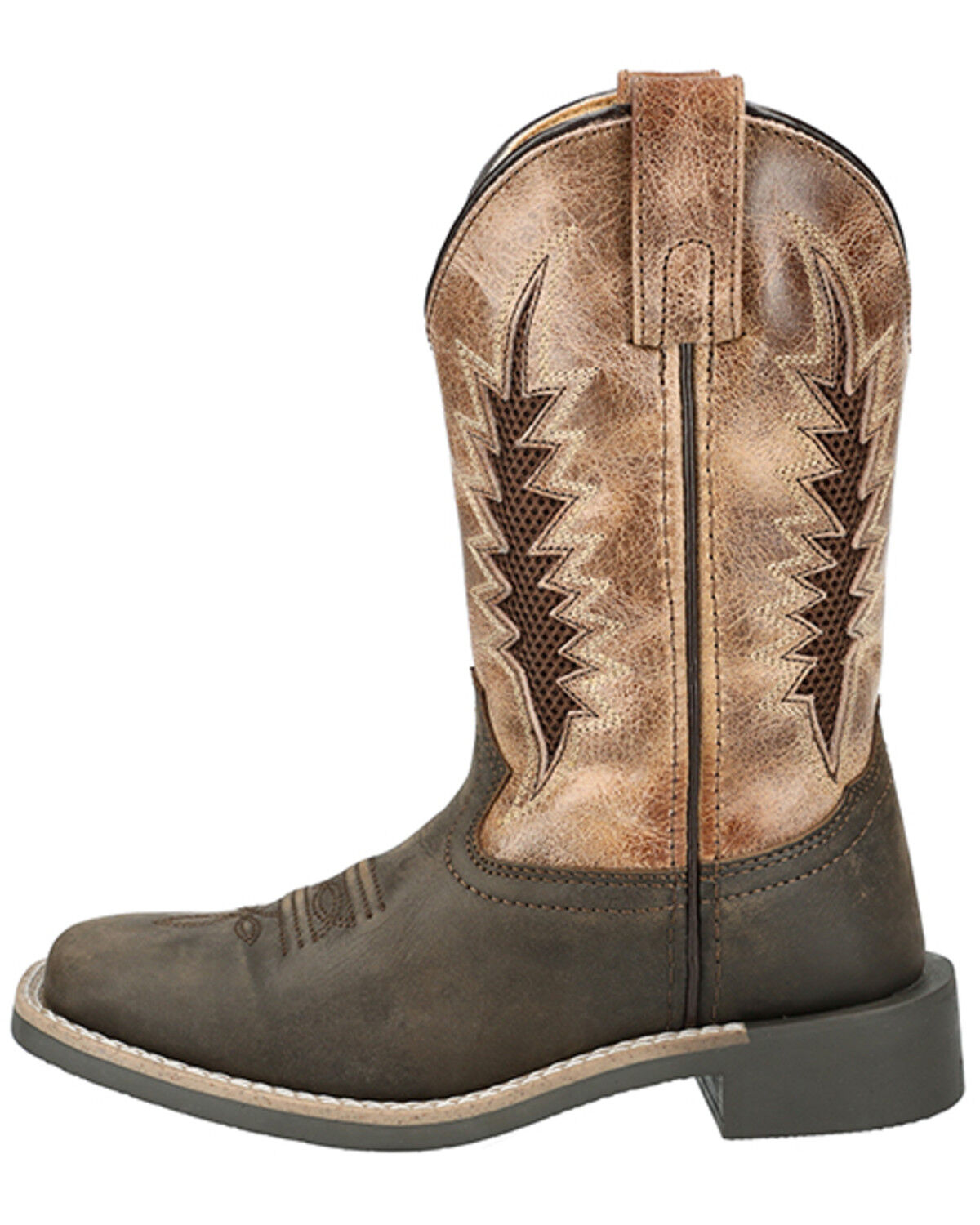 Image #3 - Smoky Mountain Boys' Desperado Western Boots - Broad, Dark Brown, hi-res