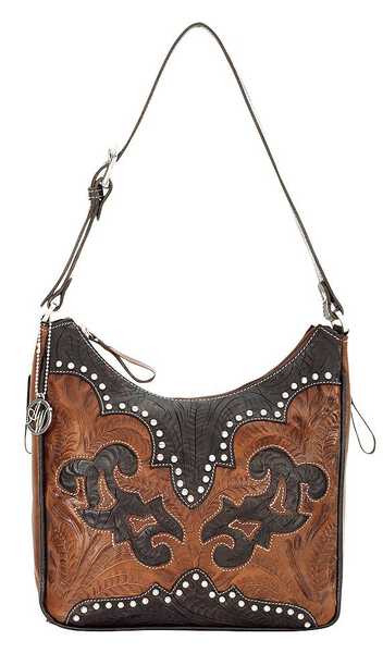Image #2 - American West Annie's Secret Collection Concealed Carry Shoulder Bag, Brown, hi-res