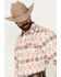Image #2 - Rodeo Clothing Men's Southwestern Print Long Sleeve Pearl Snap Western Shirt, White, hi-res