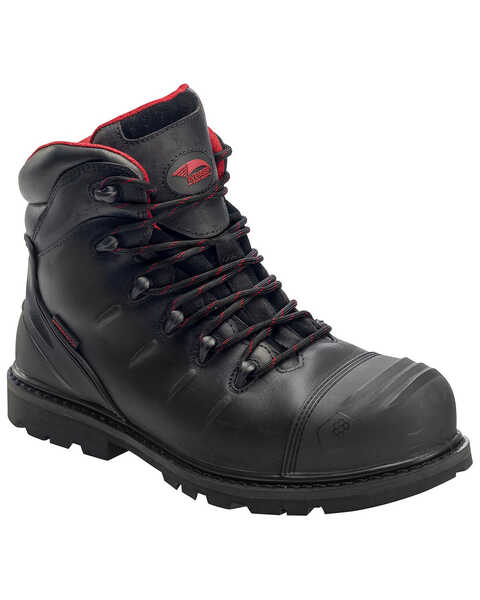 Avenger Men's 6" Waterproof Work Boots - Composite Toe, Black, hi-res