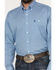 Image #3 - George Strait by Wrangler Men's Geo Print Long Sleeve Button-Down Stretch Western Shirt - Tall, Blue, hi-res
